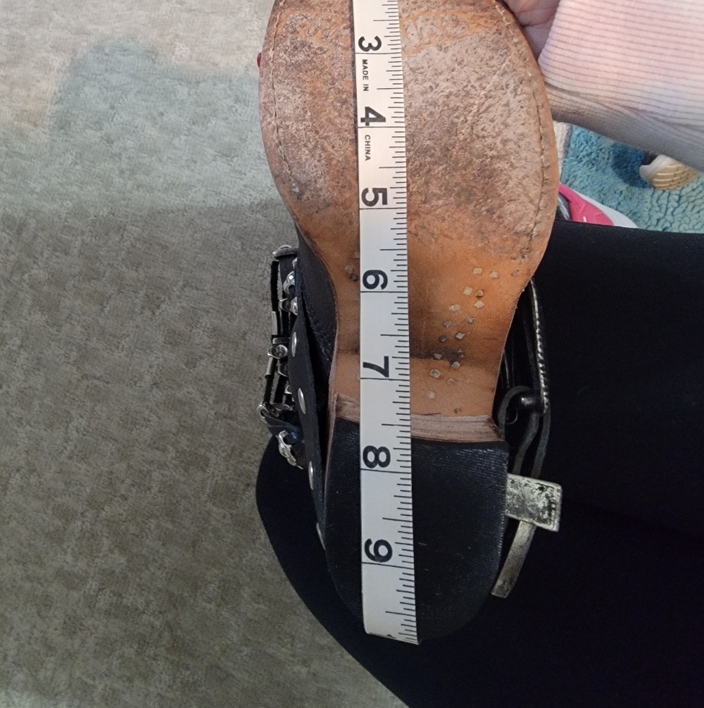 Freebird by Steven Black Leather Ankle Boots with Silver Details - Picture 9 of 9